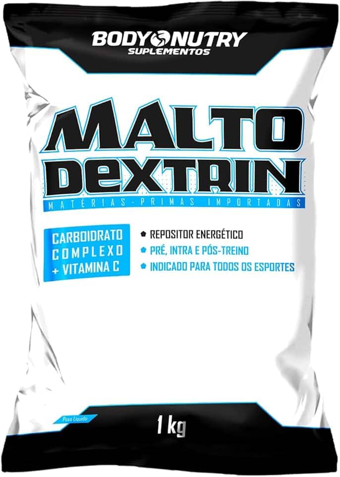 Maltodrextrina 1kg Refil Repositor Energético Pré e Pós Treino Fonte de Carboidratos + Vitamina C Auxilia na recuperação da Função Muscular Matéria Prima Importada Original (1Kg, Limão)