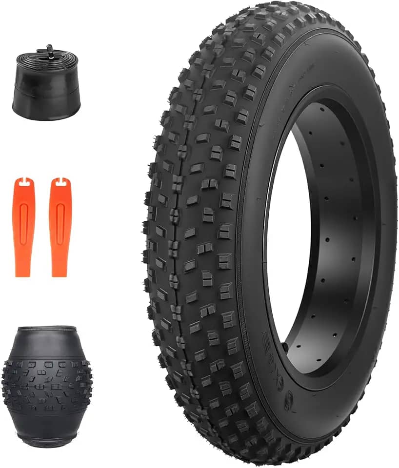 Pneu de bicicleta elétrica Fat Bike 16/50.8 x 10.2 cm resistente antiderrapante dobrável para substituição All Terrains pneu para bicicleta elétrica infantil bicicleta de neve