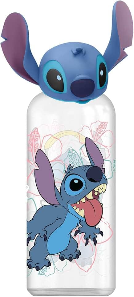 Tuut Garrafa de Água 3D Disney Stitch 560ml – Produto Oficial