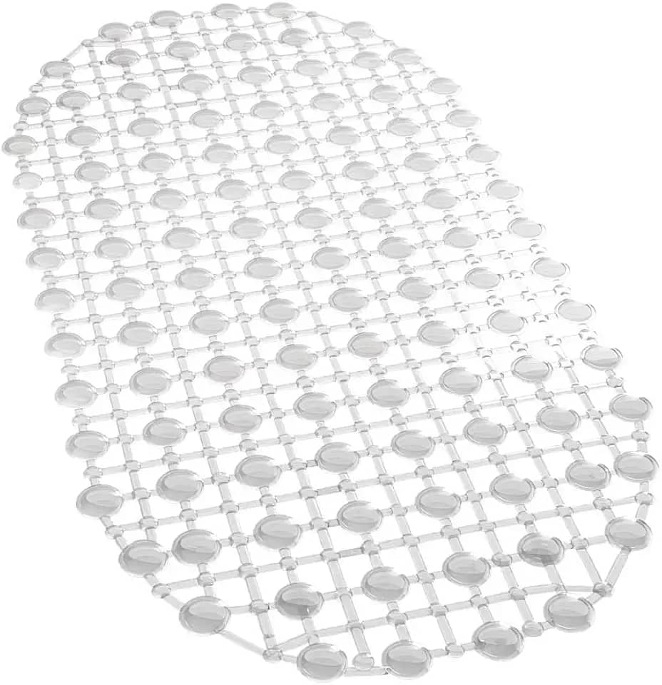 LYOR - Tapete de PVC Retangular com Antiderrapante para Banheiro 63cm x 35cm