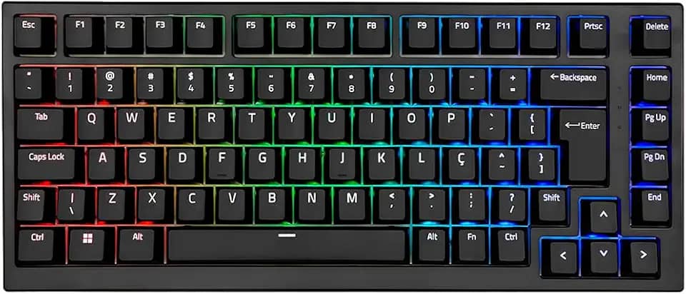 TECLADO AKKO MG75 ABNT2 PRETO SWITCH SILVER V3 PRO