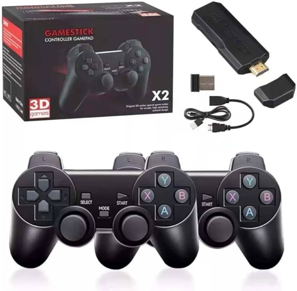 GameStick GD10 4K, com 64GB, 30Mil Jogos Retrô, 2 Controles Wireless, Saída HDMI 1080P