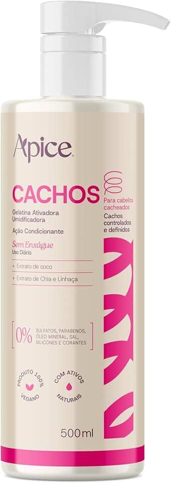 Gelatina Ativadora e Umidificadora Cachos 500ml - Nova Fragrância