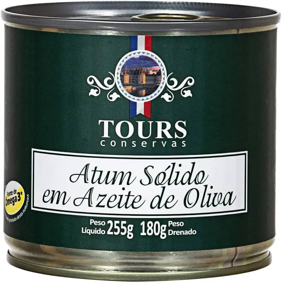 Atum Sólido em Azeite de Oliva Tours Conservas 255g