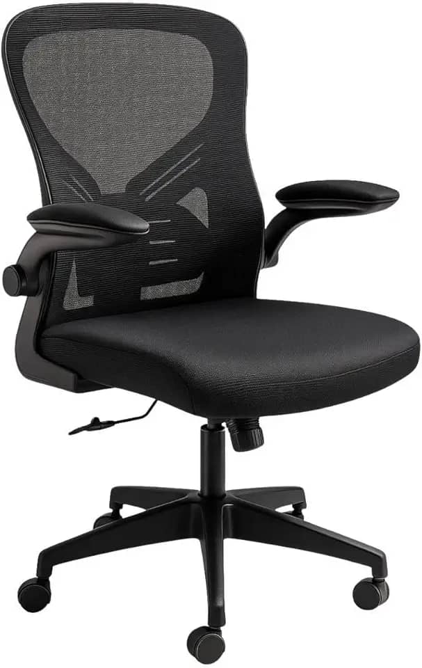 Cadeira Ergonômica Para Escritorio Laudo NR17 Ajuste lombar Braços Retrateis