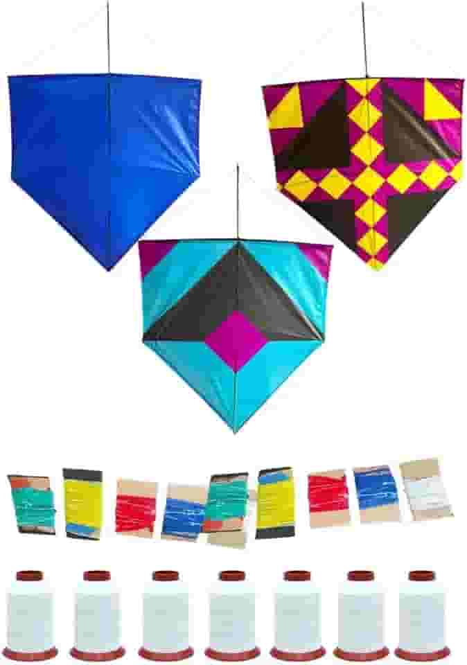 kit 5 Pipa Gigante sortida 70cm + 3 rabiolas + 2 linha dez