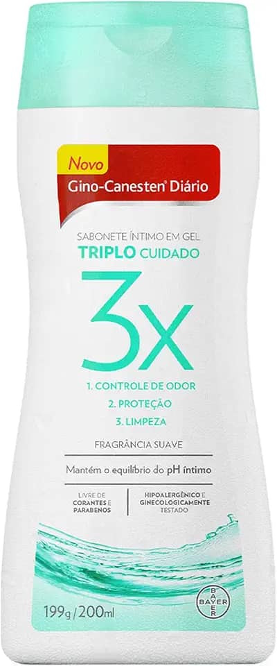 GINO-CANESTEN Sabonete Intimo Fragrância Suave Triplo Cuidado 200ml
