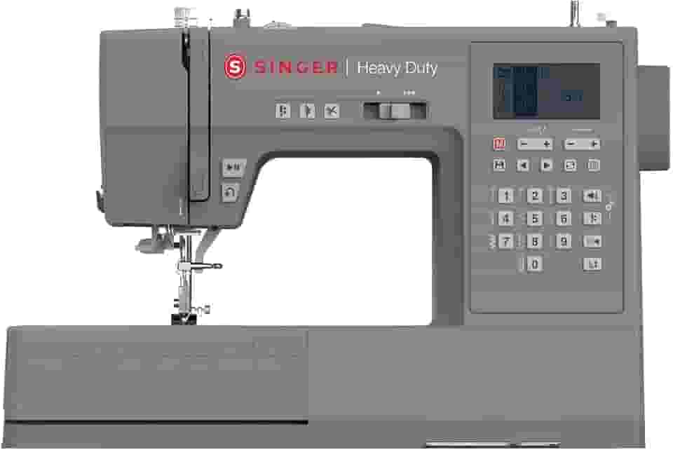 Singer HD6805 Máquina de Costura Eletrônica | 300 Pontos, 2 Fontes de letras costuradas, Tela LCD, Botão Start/Stop, Corte de Linha | Braço Livre, Iluminação em LED, DROP & SEW, Bivolt