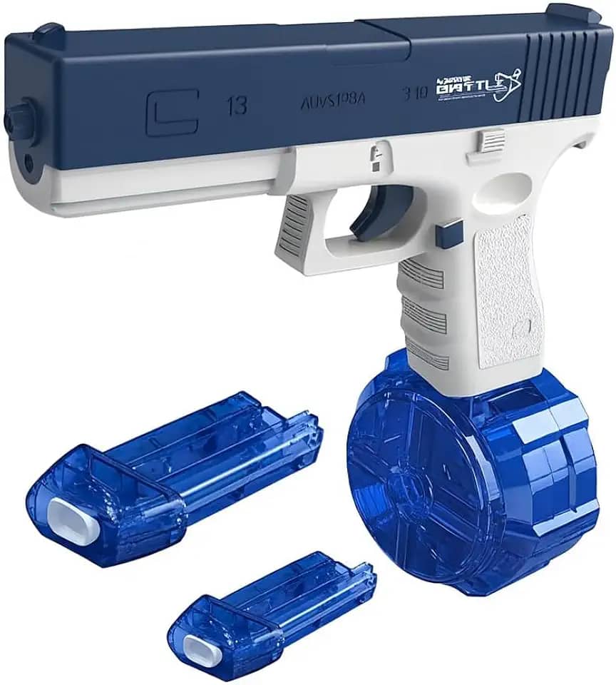 WaterShot™ Pistola de Água Potente Infantil Recarregável – Brinquedo aquático Jato Longo 10m para Diversão Sem Fim| Pistola Nerf