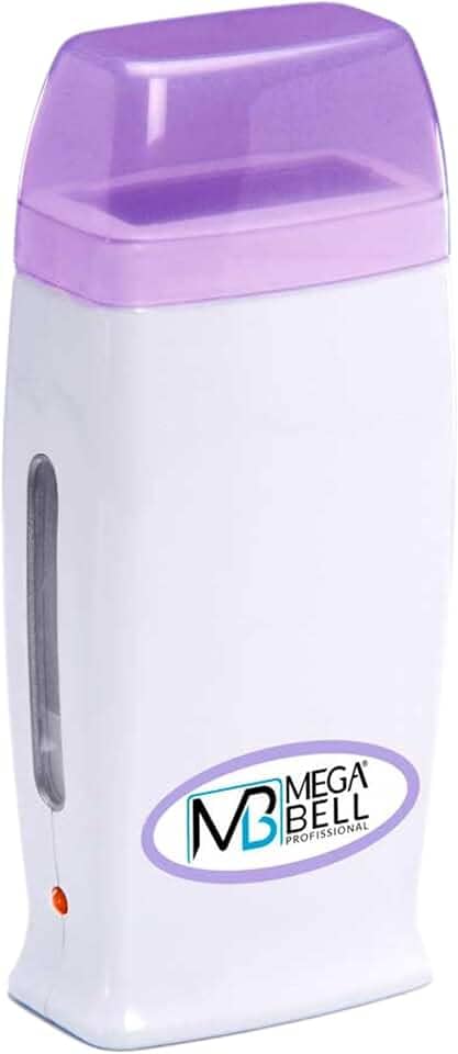 Mega Bell, Aquecedora de cera para depilação Roll-on, Cera-Matic Roll-on, Sem refil, Bivolt, Branco com detalhes em lilás