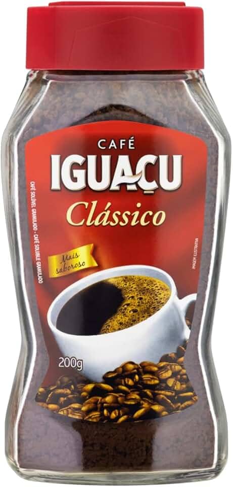 Café Solúvel Granulado Clássico Iguaçu Vidro 200g