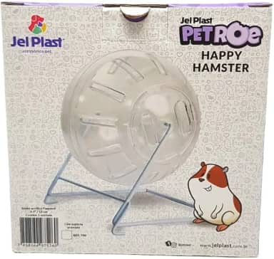 Globo de Acrílico para Hamster com Suporte Jel Plast