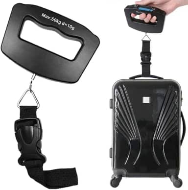 Balança de Bagagem Mala para Viagem Digital 50kg Alça Nylon CBRN02672 - Commerce Brasil