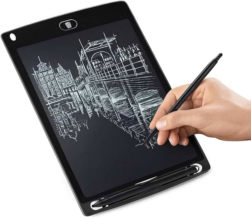 Lousa Mágica Infantil 12”, Superfície de Escrita Reutilizável, Leve e Portátil, Ideal para Desenhos e Anotações | CORES VARIADAS