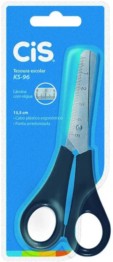 Tesoura Escolar, CIS, 240.9301, Preto