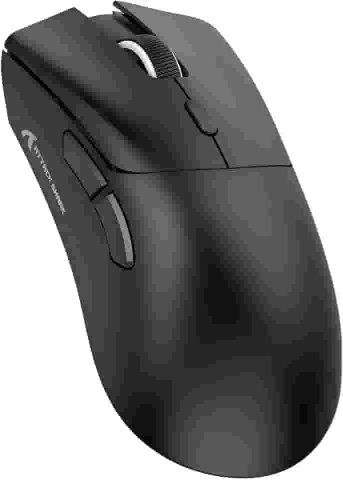 Mouse Gamer ATTACK SHARK R1 Branco Sem Fio 18000 DPI Sensor PAW3311 RGB Recarregável – Alta Precisão e Design Ergonômico (Preto)