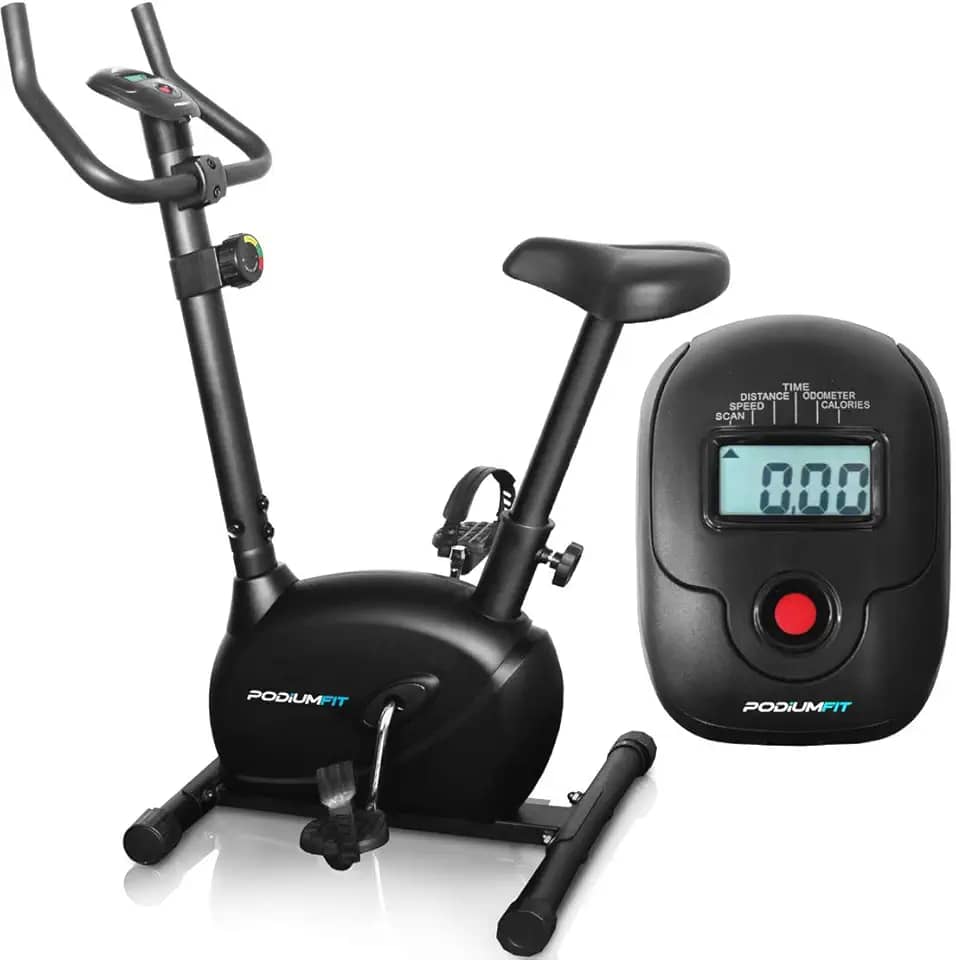 Bicicleta Ergométrica Podiumfit V100 - Magnética - 8 Cargas Silenciosa