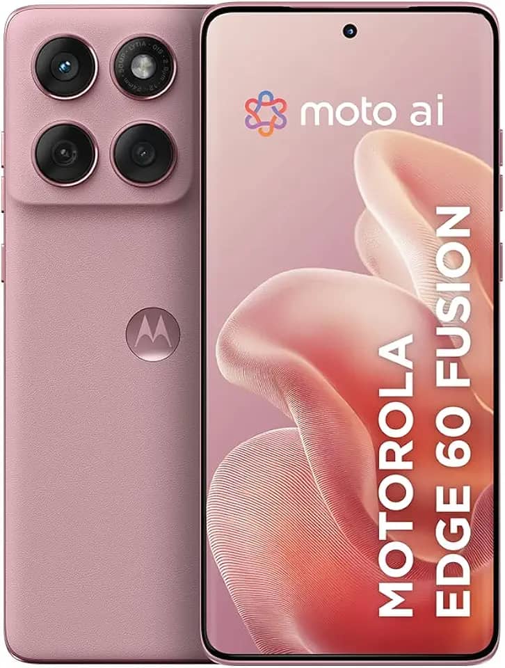 Smartphone Motorola Edge 60 Fusion 5G - 256GB 16GB (8GB RAM+8GB Ram Boost) 50MP Sony AI Camera IP68 NFC - Rosa