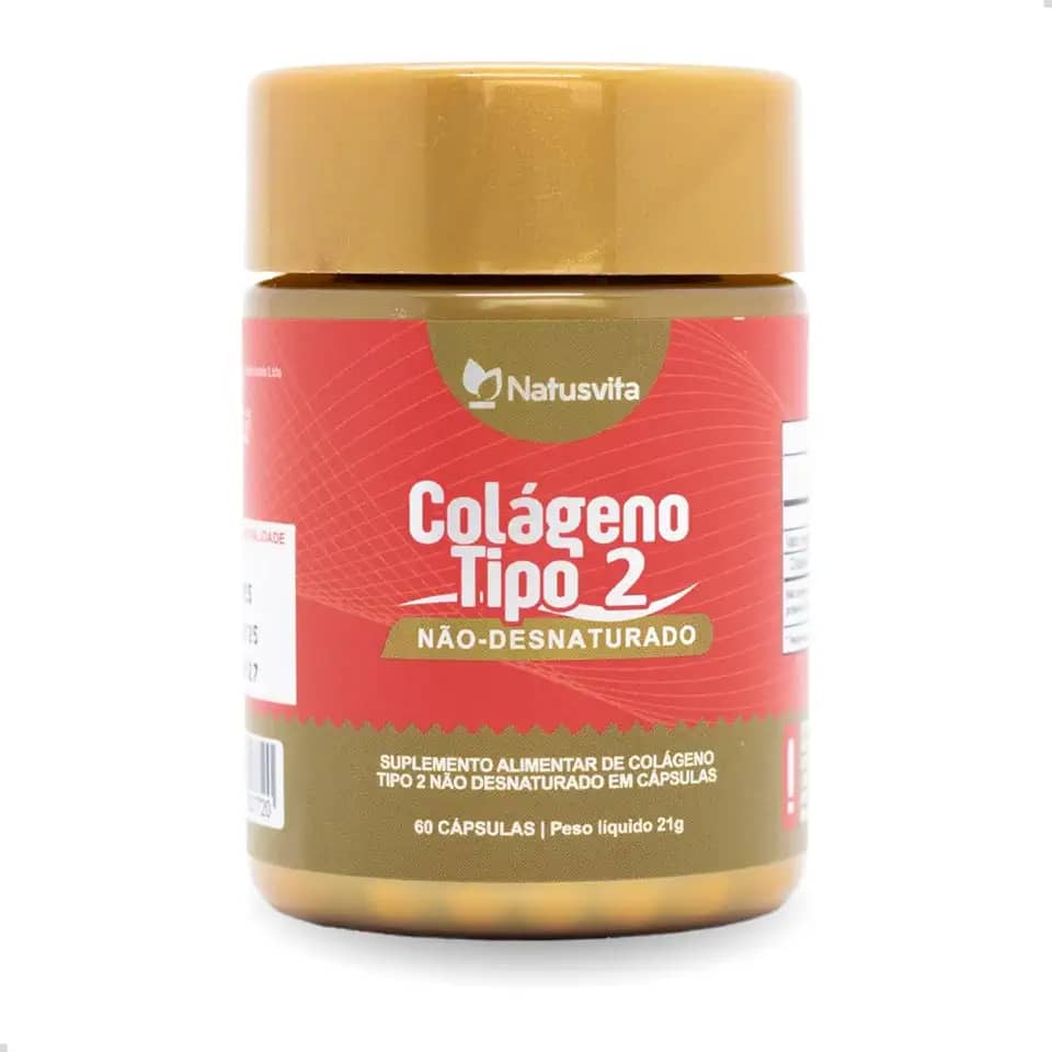 Colágeno Tipo 2 Não Desnaturado. 40mg por Cápsula. (1 und. 60 cápsulas)