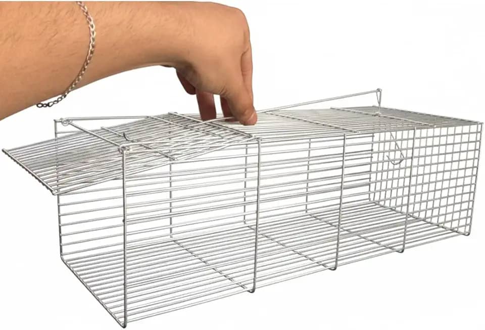 Ratoeira Armadilha Pegar Rato Grande Camundongo Gaiola 40cm Roedores Captura Eficiente Para Controle De Pragas Ambientes Internos E Externos