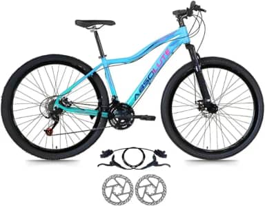 Bicicleta Aro 29 Absolute Hera 24 V MTB Aluminio Freio Hidráulico Suspensão 80mm Feminina