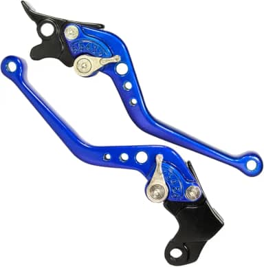 Manete de freio embreagem esportivo a disco NXR125 NXR150 NXR160 Bros XRE300 Falcon Tornado Sahara NX150 NX200 XR200 par (Azul)