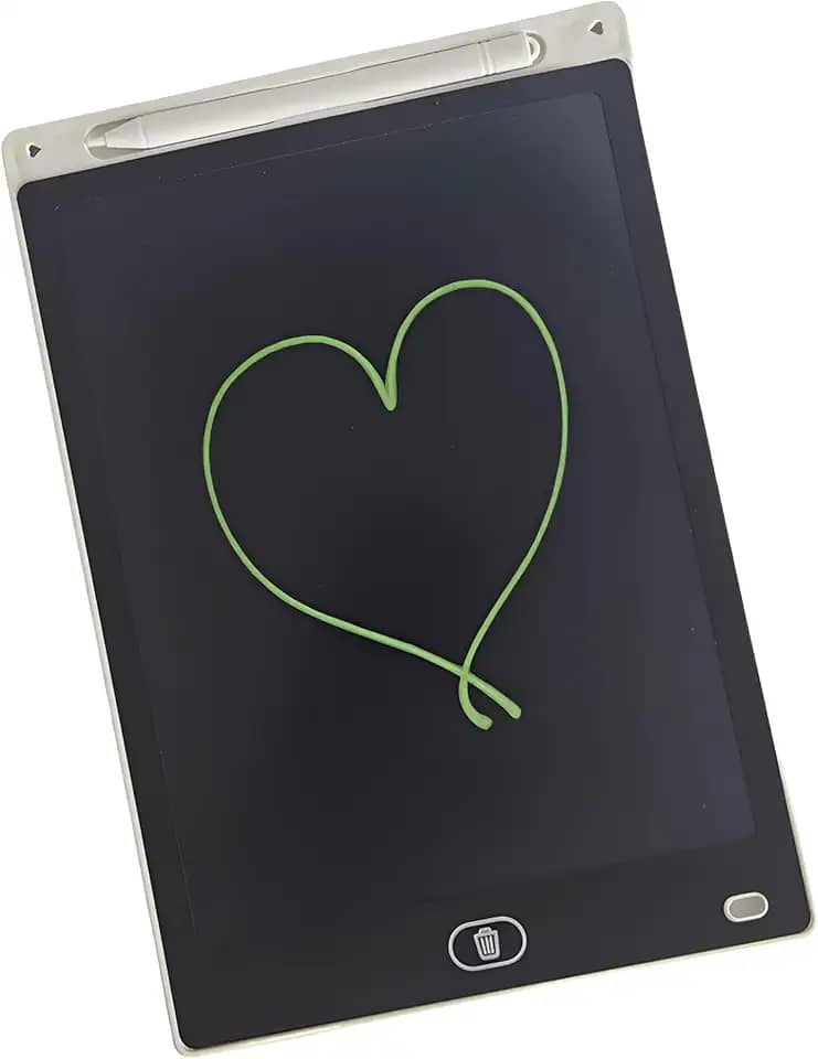 Lousa Mágica Infantil LCD Tablet para Desenho 10 Polegadas Educativo Estudo Desenvolvimento Cerebral (Branca)