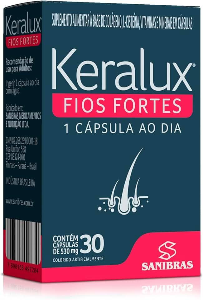 Keralux (Biotina + Queratina) - Vitamina para Cabelos