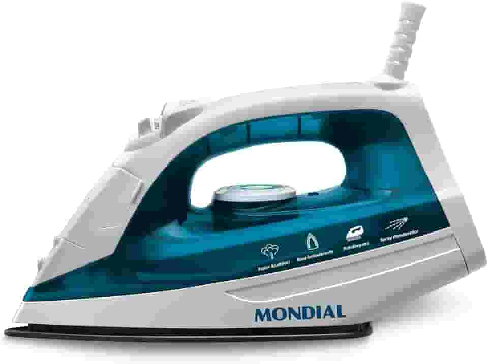 MONDIAL Ferro a Vapor, Azul/Branco, 1200W, 110V - F-32