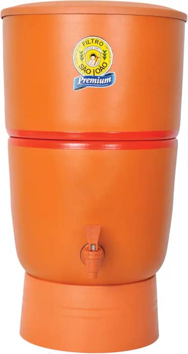 Filtro de Água de Barro Purificador São João com 3 Velas - 8 Litros Premium Filtro de Água de Barro Purificador São João com 3 Velas 8 Litros Premium
