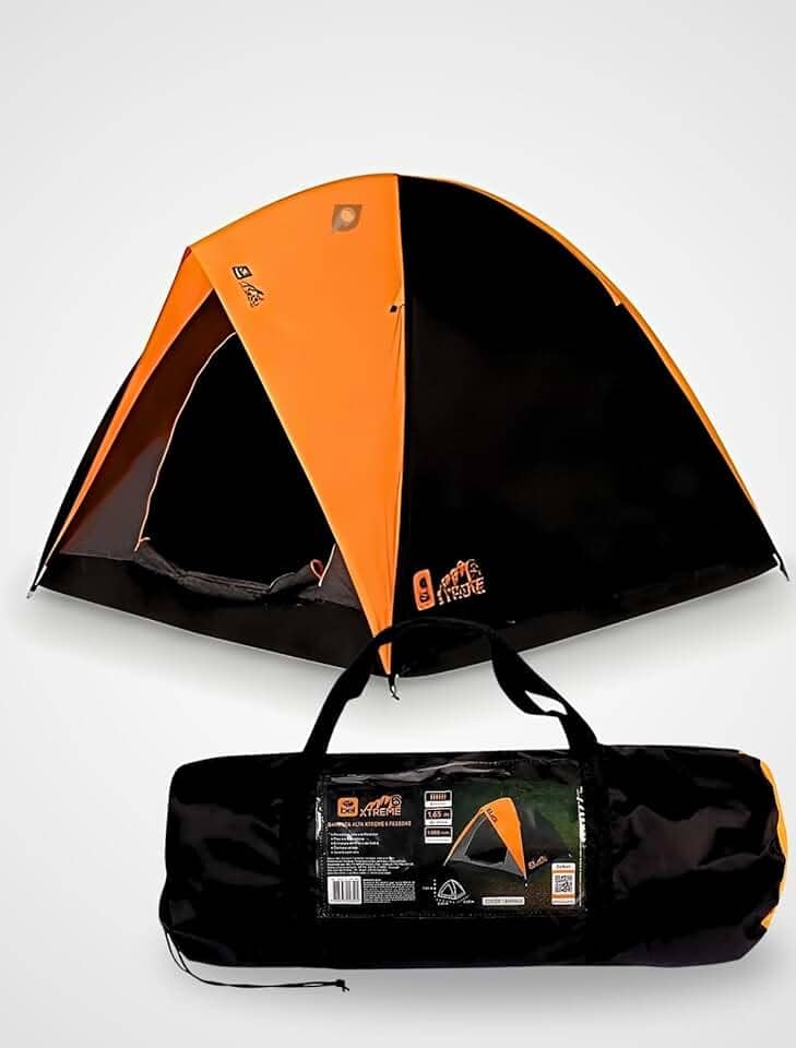 Barraca 6 Pessoas Alta Impermeável Família Casal Reforçada Resistente a Chuva Forte Acampamento Camping Ar Livre Fácil de Montar Iglu 6 Lugares Premium