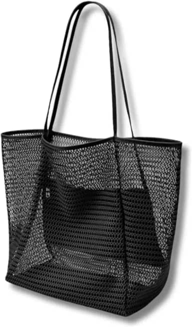 Bolsa Feminina Alça Ombro Praia e Piscina, Grande Capacidade - Moda Verão Transparente, Resistente a Viagem e Piscina | Tendencia em Alta