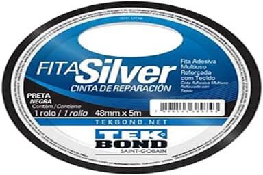 Fita Silver Tekbond preta 48mmx5m