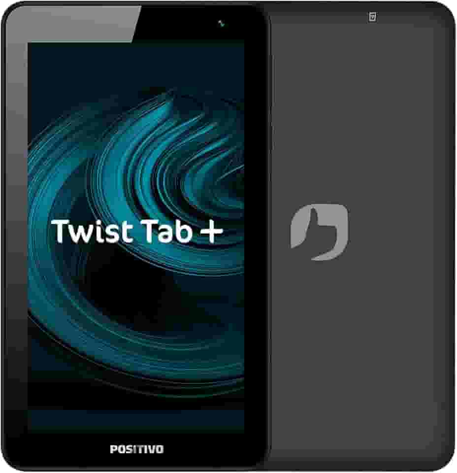 Tablet Positivo Twist Tab+ 2GB RAM 64GB, Tela 7' LCD Android 11 Go Bateria 3100mAh - Preto
