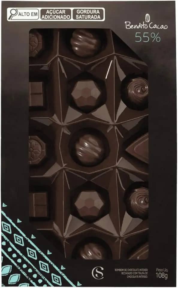 Caixa de Bombons Mini Show Bendito Cacau108g Cacau Show