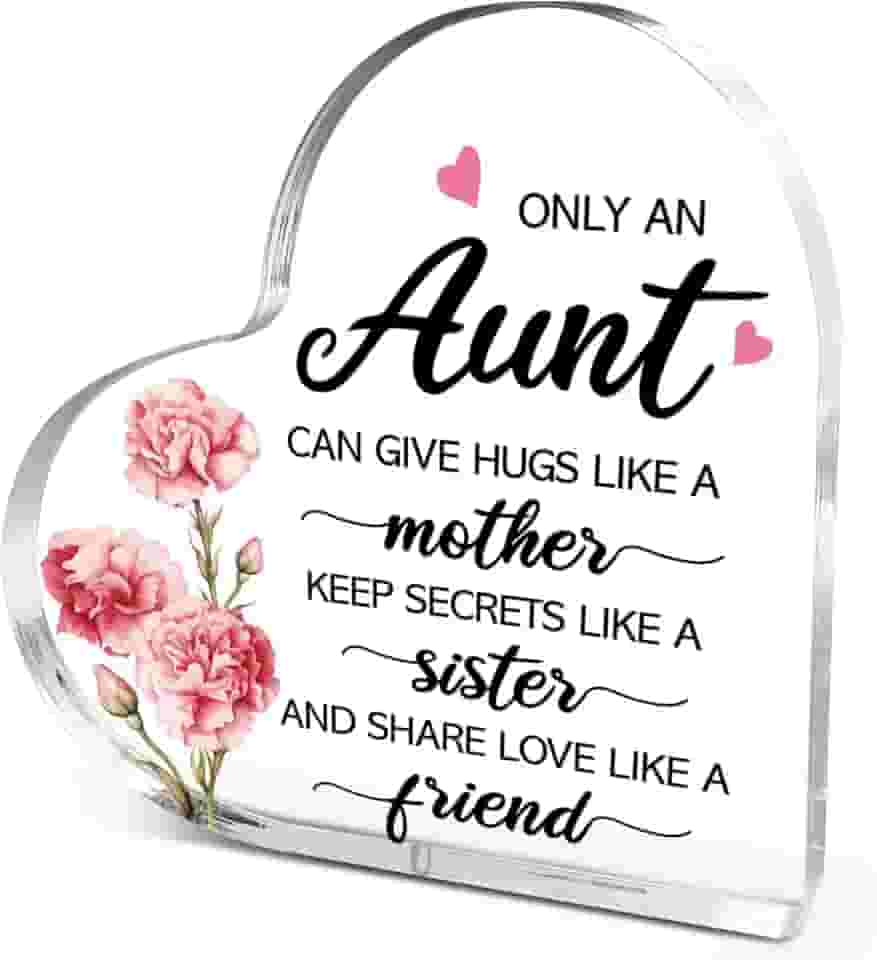 Decoração de acrílico para o dia das mães, apenas uma tia pode dar abraços como uma decoração de mesa das mães, presentes de aniversário para tia da sobrinha, ideia de presente para tia quarto