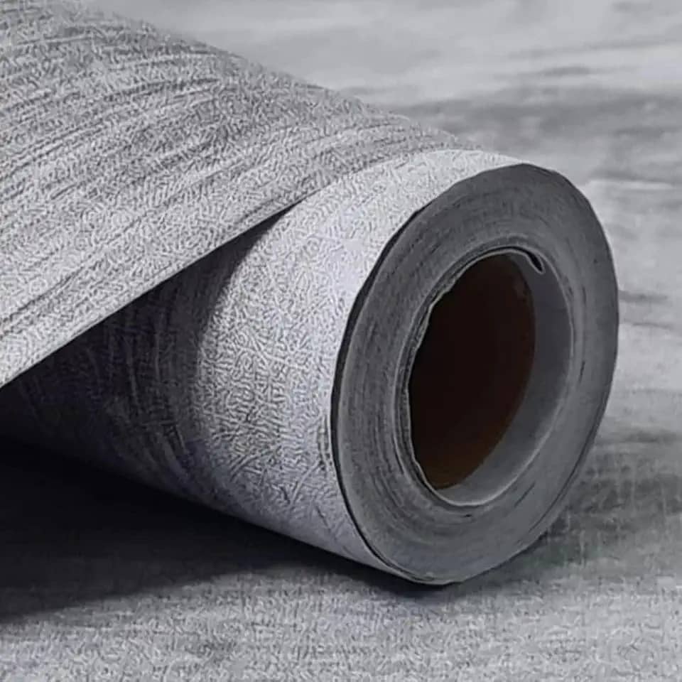 Papel de Parede Autoadesivo Cimento Queimado, Rolo 5 Metros, Vinílico (1)