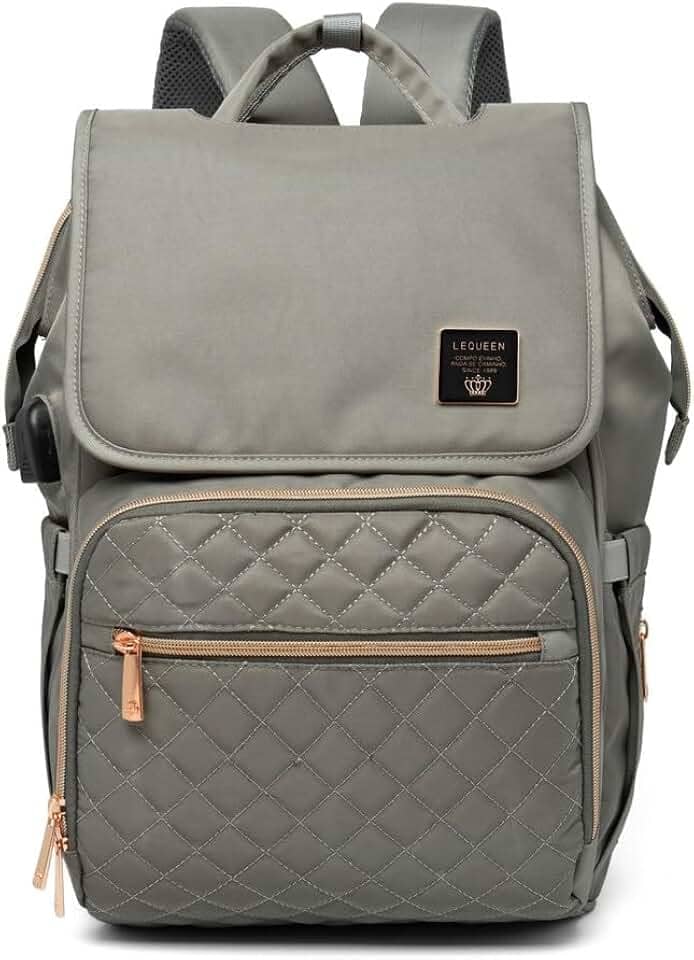 Mochila Bolsa Maternidade Lequeen Grande Multifuncional Trocador Usb