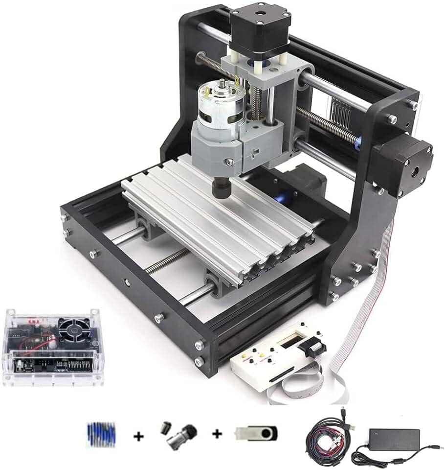 DIY Mini 1610 PRO Fresadora 3 eixos GRBL Control CNC Router Kit Gravar PVC, PCB, madeira roteador gravador Máquina de Gravação CNC1610 Pro com Controle Manual Offline (1610 Pro com Controle Remoto (1610 Pro com controle offline)