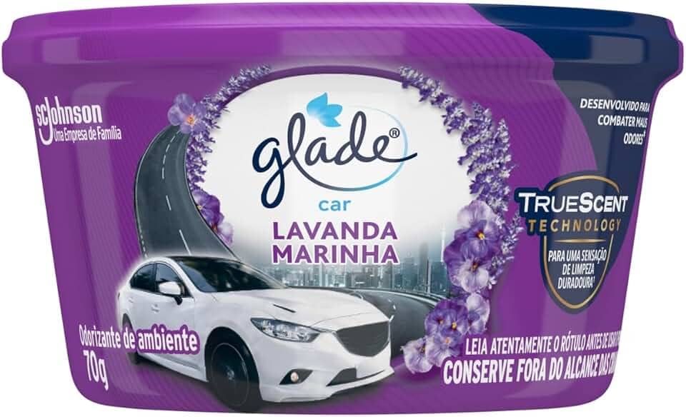 Glade Aromatizador Gel Car Lavanda Marinha 70g