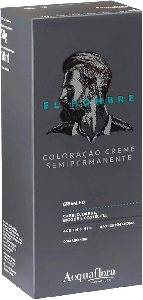 Acquaflora Grisalho Kit Coloração Creme Semipermanente El Hombre