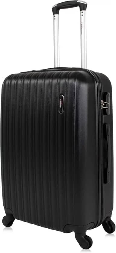 Mala de viagem média 23kg Londres Swiss Move Preta