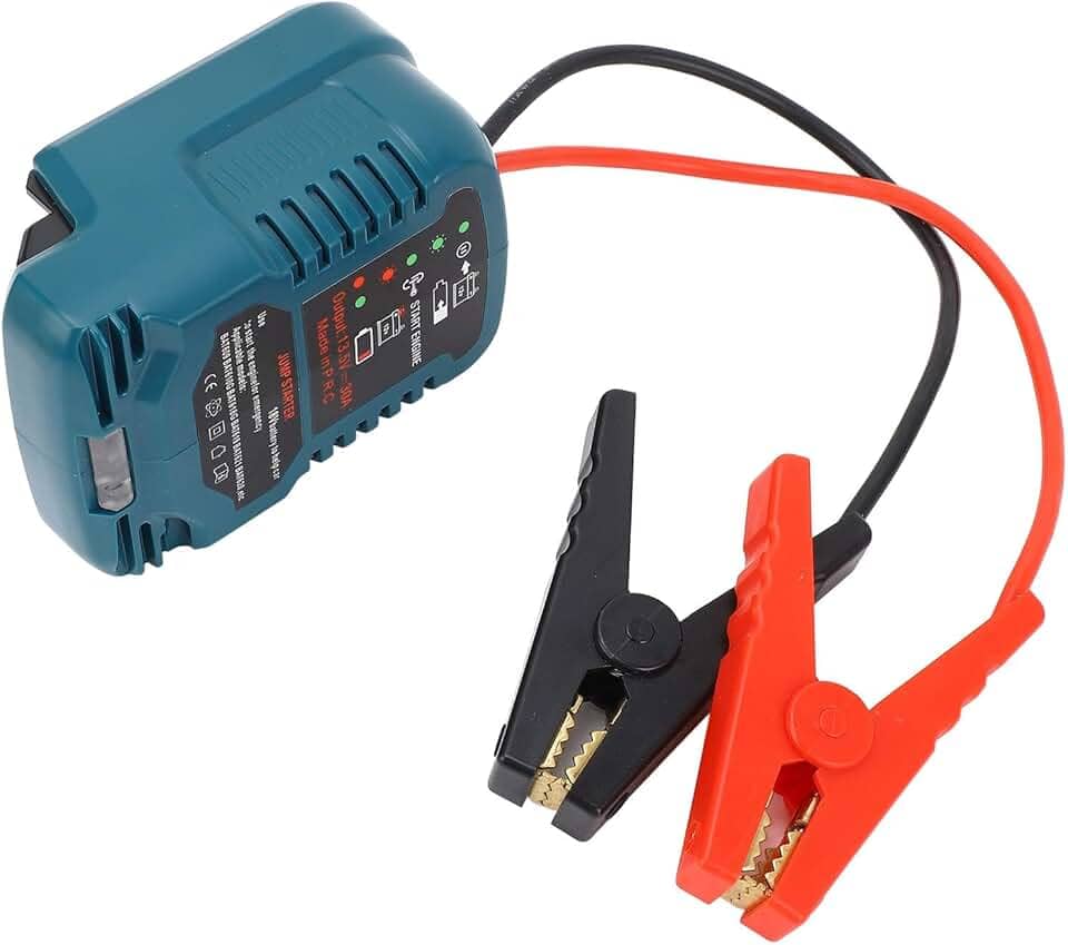 Fafeicy Starter de Salto de Carro, Pacote de Bateria de Carros Portátil de 12V para Série de Morcegos, Design Integrado ABS Com Alças Duplas para Caminhões e Carros