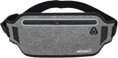 Pochete Esportiva Slim BRN FITNESS – Lycra Impermeável, Corrida, Ciclismo, Trilha, Viagem, Doleira, Porta Documentos, Leve e Discreta, Alça Ajustável 40cm