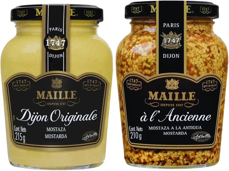 Kit Mostarda Dijon & Em gr?os Maille Importado Fran?a