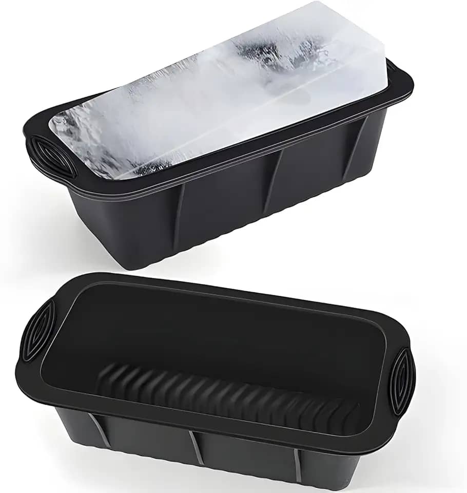 Forma de Gelo em Silicone Premium, Molde para Blocos Grandes, para Banhos Terapêuticos e Bebidas