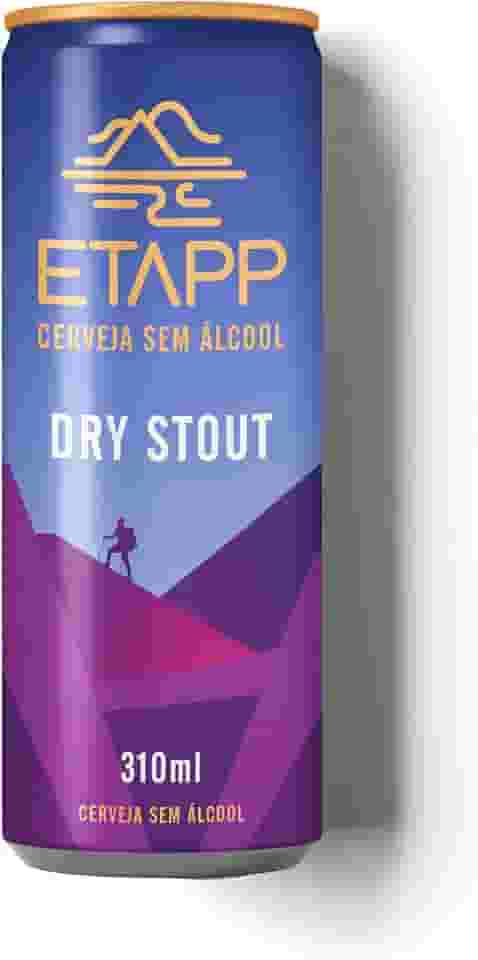 Cerveja ETAPP Dry Stout Sem Álcool, 310ml, Escura, Intensa e Encorpada, Aroma de Café e Toque Tostado, Ideal Para Pós-Treino, Sabor Marcante