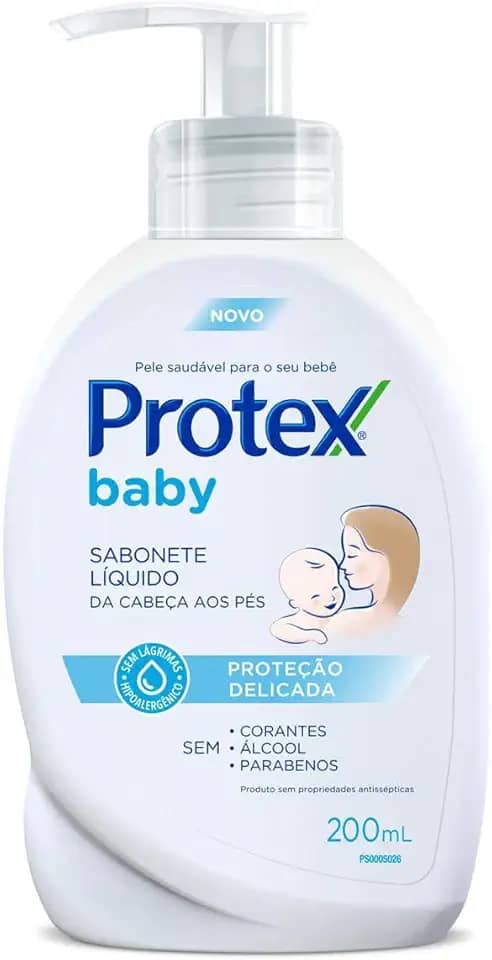 Sabonete Líquido Infantil para bebês Protex Baby Delicate Care 200ml