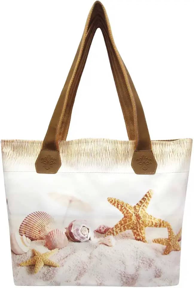 Bolsa Praia Feminina Estrela-do-Mar Areia, Magicc B-029