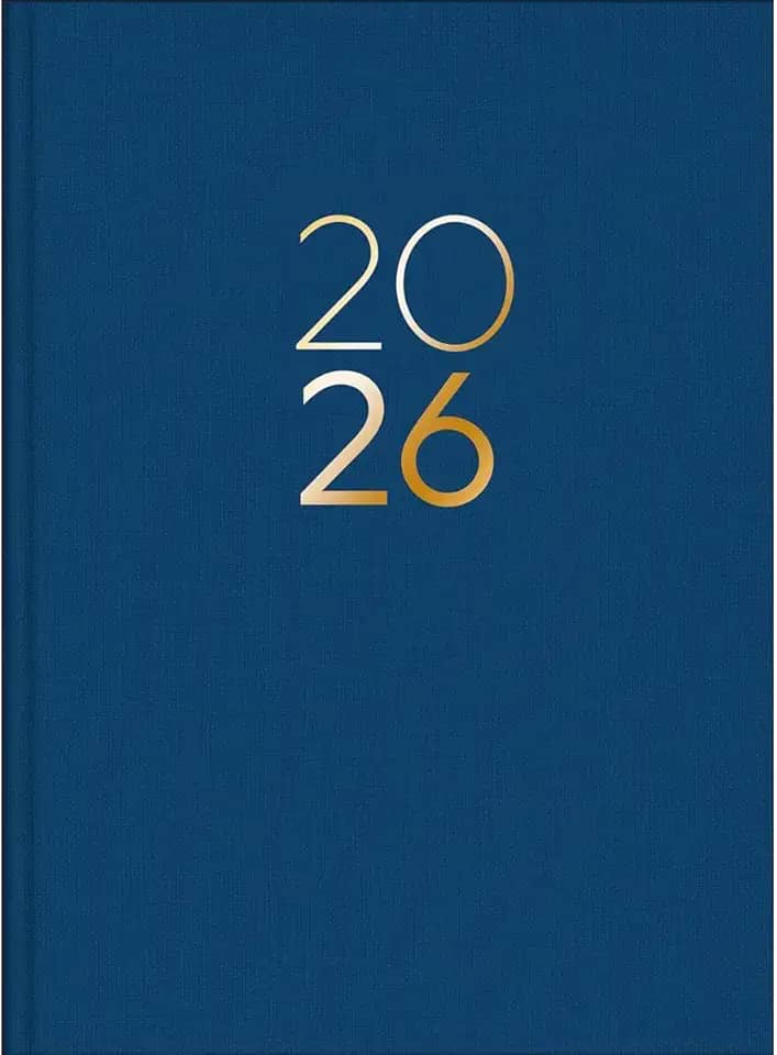Tilibra - Planner Executivo Costurado 13,4 x 19,2 cm Lume 2026 - Azul